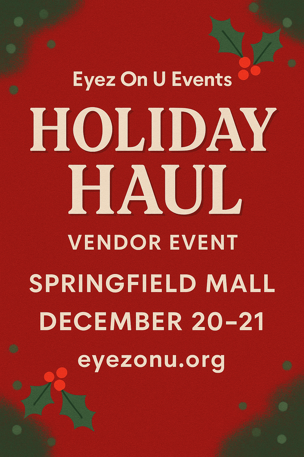 Springfield Mall Holiday Haul December 20th-21st 2025-Springfield PA